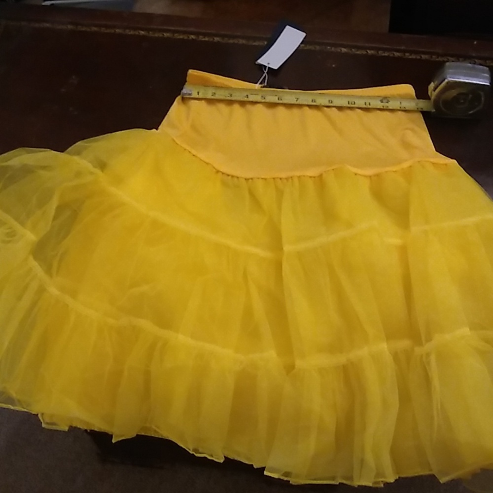 XL Canary Yellow Underskirt NWT